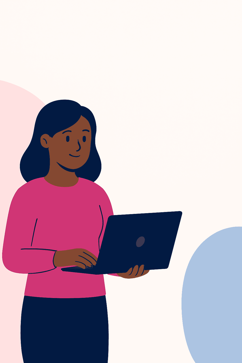 Young professional working